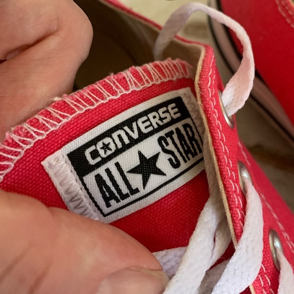 Converse All Star Dark Pink Low-Top Sneakers - Unisex women’s sz 10 men’s 8 EUC - Picture 4 of 13